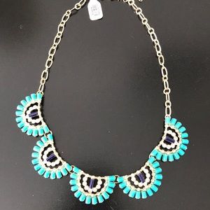 Blue and gold necklace